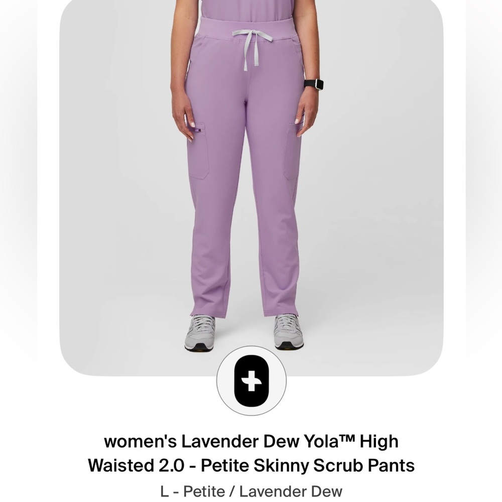 Figs High Waisted Yola 2.0 Lavender Dew L Petite